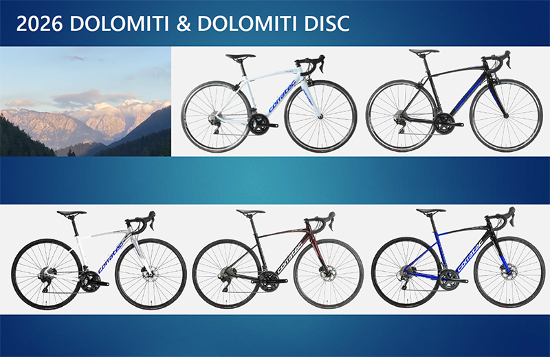 DOLOMITIシリーズ ロードバイクの新色画像